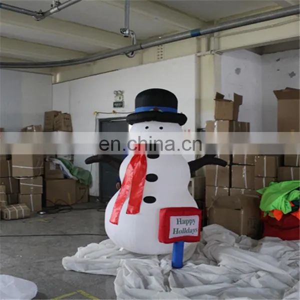 Hot-sell Giant Airblown Christmas Decorations Snowman Inflatable Add Led Light photo-2
