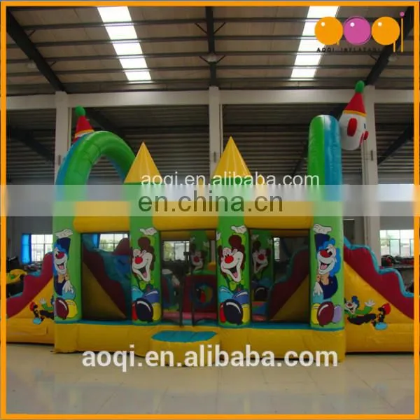 Kids Entertainment Pvc Tarpaulin Clown Inflatable Combo Bouncer Slide photo-2