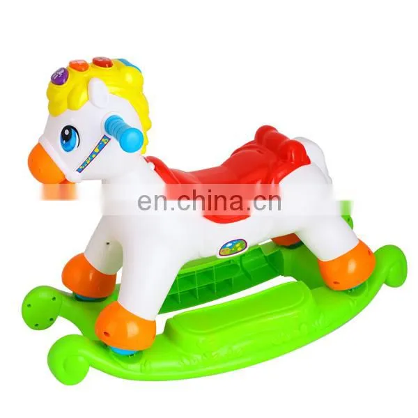 Plastic Educational Rocking Horse Electric Toy With Music photo-2
