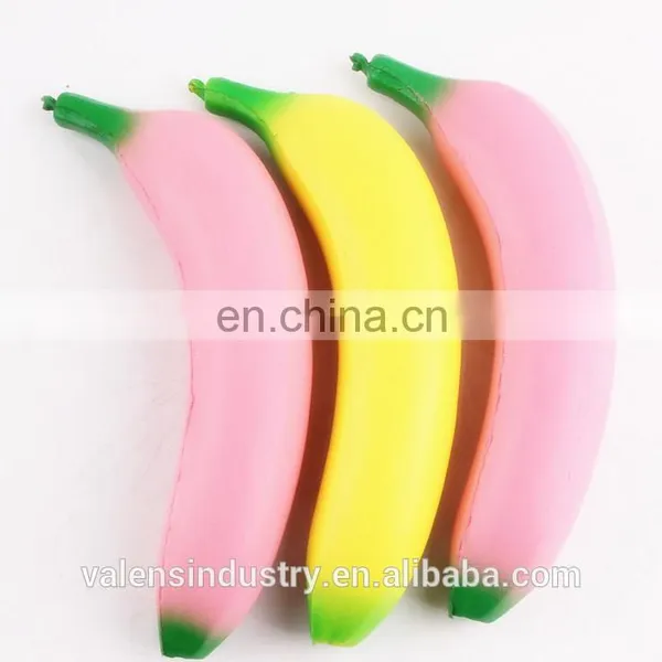 Wholesale Custom Anti Stress Soft PU Japan Squishy Kawaii Slow Rising Fruit Banana Foam Toys Supplier photo-5