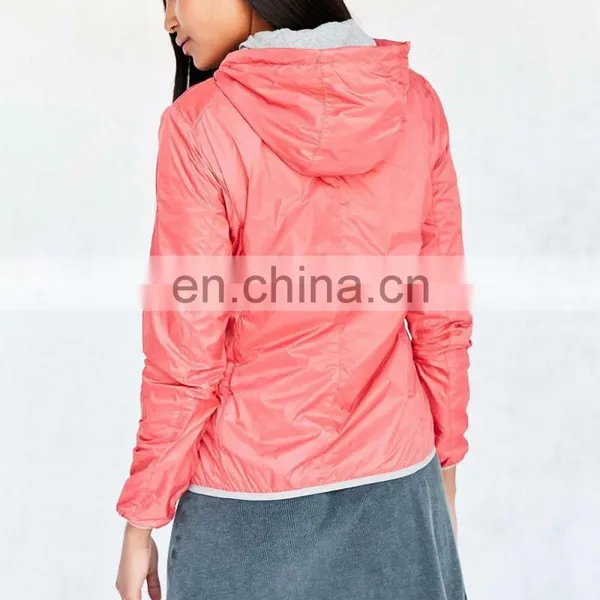 High Quality Unisex Black Waterproof Windbreaker Jacket 100 Polyester photo-5