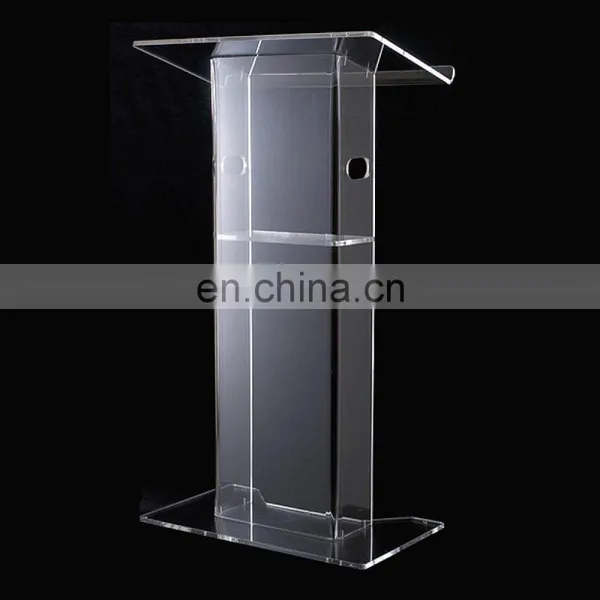 Customized Acrylic Podium Pulpit Lectern, Acrylic Desktop Lectern photo-3