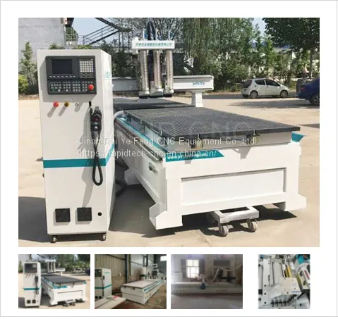 Pneumatic Type ATC CNC Router With Double Working Position 3 axis cnc machine