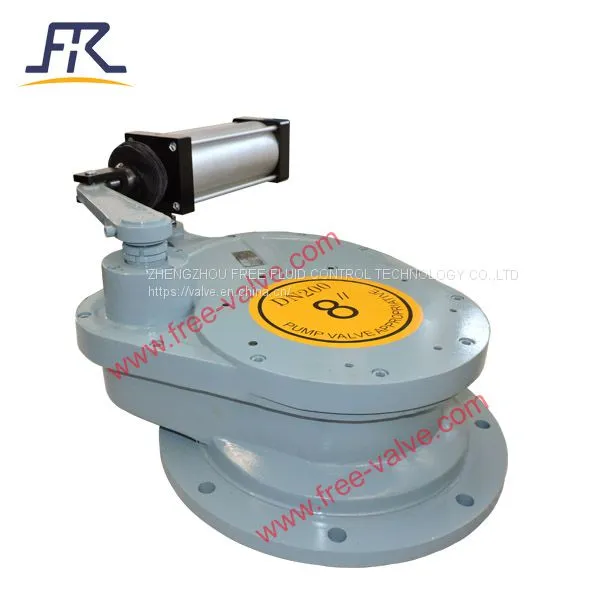 Pneumatic Ceramic Swing Discharge Gate Valve DN200-PN10 photo-4