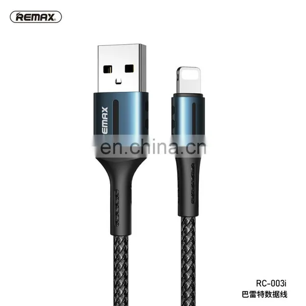 Remax Black Silver Cell Phone Charging Nylon Braided Charging USB Cables Tyoe C / Lighting photo-3