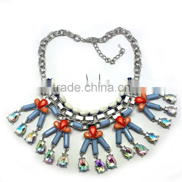 2015 Wholesale Factory Popular Cheap Resin Flowers for Jewelry, Fashion African Beads Jewelry Set photo-4