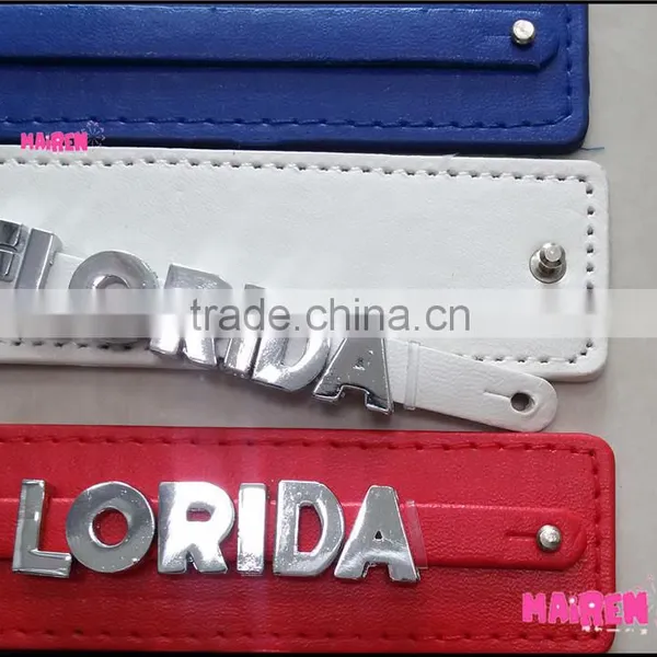 2016 New Products Leather Key Chain New York Florida Souvenir Keychain photo-5