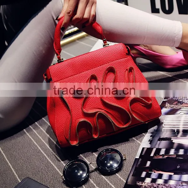 C22773B Vintage Styles Lady New Fashion Plain Colors Candy Colors Zipper Bags photo-6