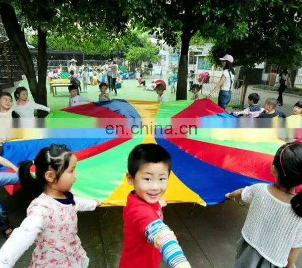 Kindergarten Outdoor Activities Kids Games Umbrella Teaching Toys Children Early Education Rainbow Parachute photo-5