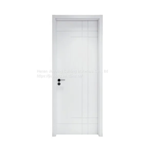 No Formaldehyde House Interior PVC Film WPC Door Cheap