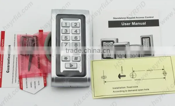 Access Control Digital Door Lock Waterproof Standalone Keypad Rfid Reader With Blacklight photo-5