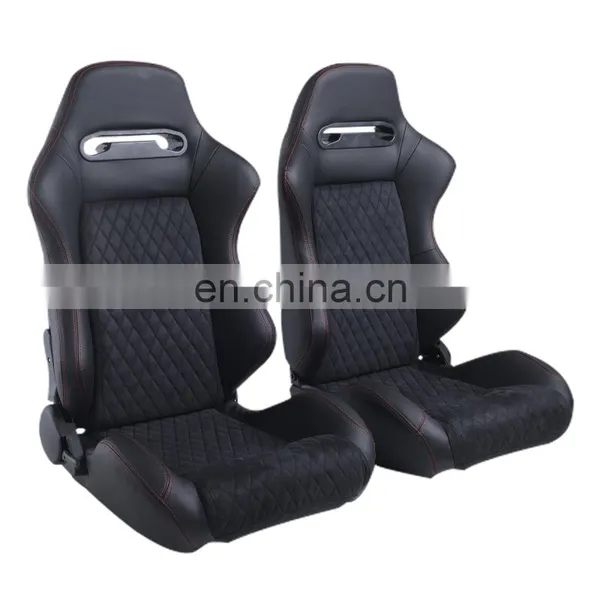 Adjustable Black Universal Use PVC Racing Seats Car Seat photo-4