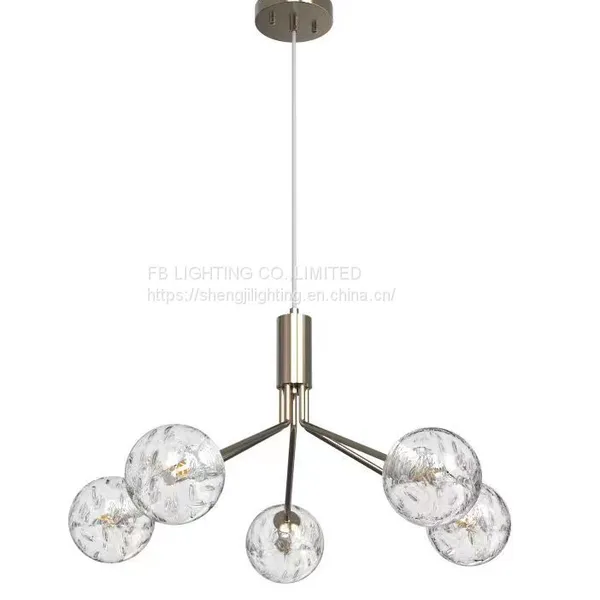 Modern Crystal Metal Glass Pendant G9 Lamp Chandelier New Ceiling Light Fixture