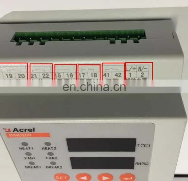 DIN Rail Digital Temperature Humidity Control Meter WHD20R-22 Measuring 2 Channel Temperature & Humidity photo-4