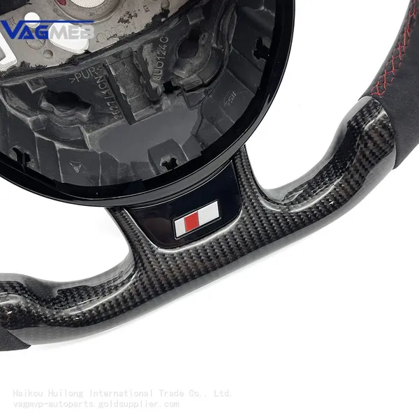 For Audi A3 A4 A5 A6 A7 Q3 Q5 Q7 Alcantara Carbon Fiber MultiFunction S/ RS Logo Steering Wheel Base Assembly photo-2
