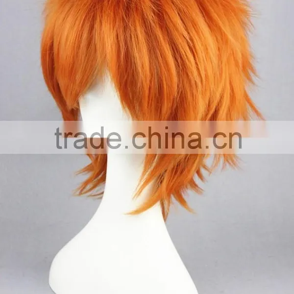 High Quality 35cm Short Straight Shugo Chara Wig Souma Kukai Orange Wig Synthetic Anime Wig Cosplay Hair Wigs photo-4