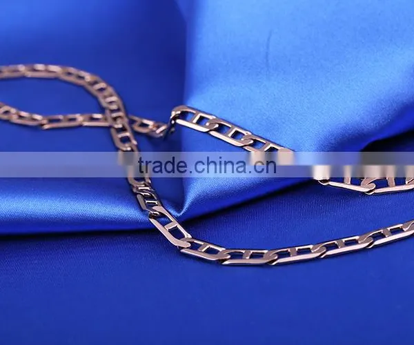 Chains Necklaces Type Simple Link Chain Jewelry Chain Decorative Chain Coffee Gold Plated Necklace photo-4