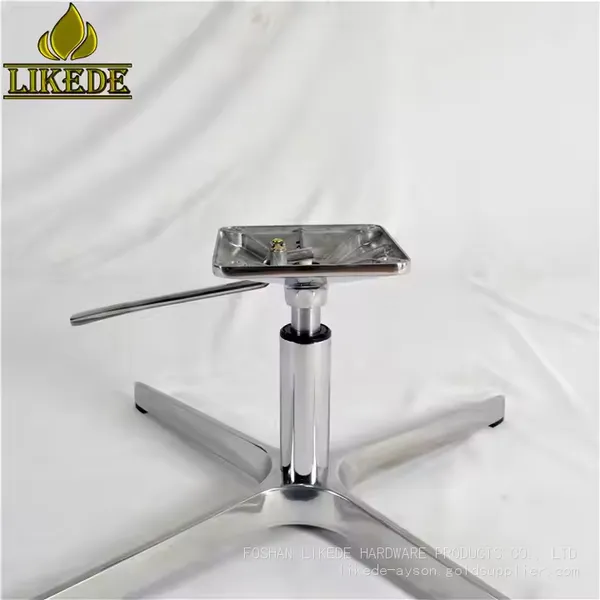 New Cheap 4-Star Revolving Chair Base Aluminum Alloy With Powder Coating Newest Metal Sofa Base photo-4