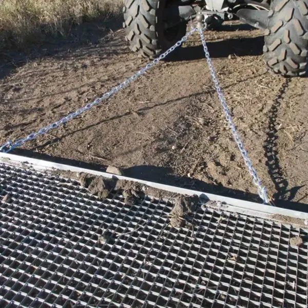 4ftx 4ft Drag Mat Heavy Duty Steel Mesh Field Farm Leveling for ATV UTV