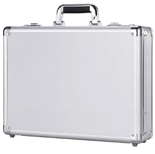 Professional Aluminum Briefcase - Premium Business Storage Solution With Secure Combination Lock, Ergonomic Handle System