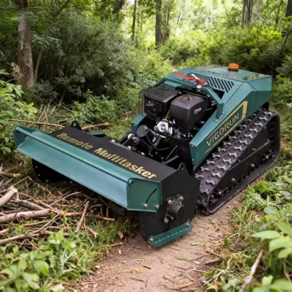 Vigorun 420CC Gasoline Engine Industrial Cordless Remote Control Flail Mower Strong Power Petrol Engine photo-3