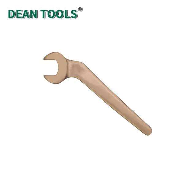 Non-Sparking Bent Open End Wrench,45-degree Bend, Aluminum Bronze,Offset Open End Wrench photo-4