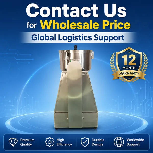 Multi-functional 5kg Powder Mixer Machine Stainless Steel Rotating Drum Blender for Spices Chemicals and Food Powder photo-2