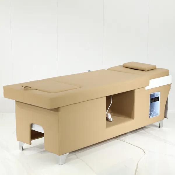 Direct Factory Professional Shampoo Bed - 12V DC Motor Massage, Ergonomic Design, 360° Rotating Tray for Hair Salon photo-4