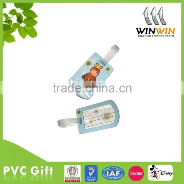 2016 Hot Sale OEM Wholesale 3D Fine Quality Soft PVC Luggage Tag photo-4