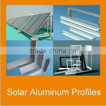 AA10 6063-T5 Extruded Sandblasting of Silver Aluminum Fsolar Panel Frame Producer China photo-3