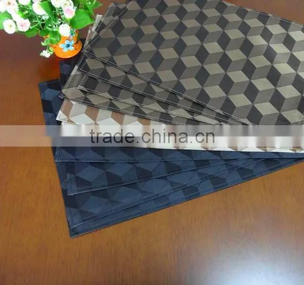 High Quality PVC 3D Placemat Hotel Restaurant