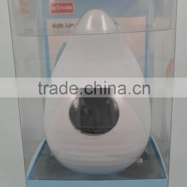BL501 EN71 Approval Water Drop Shape Room Thermometer LED Color Changing Night Light photo-3