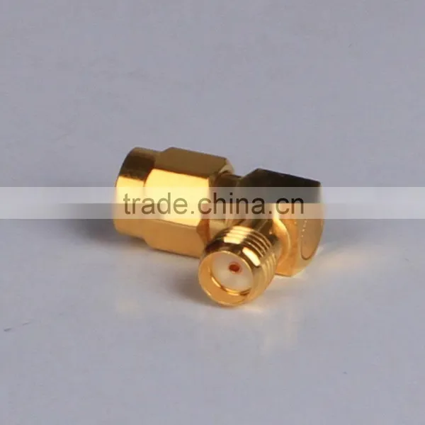 SMA Right Angle Male and Female Electrical Brass Connector photo-2