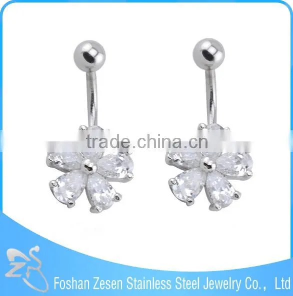 Women Navel Ring Butterflies Belly Button Ring Body Jewelry photo-5