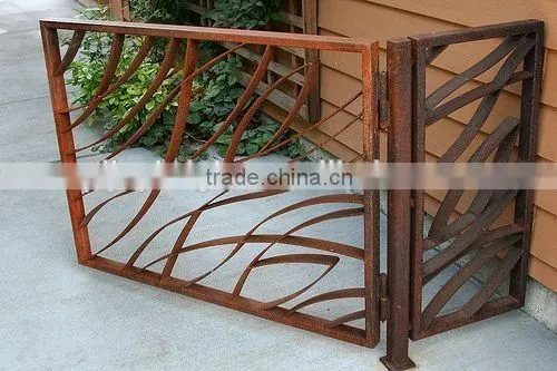 Wrought Iron Exterior Door,double Entry Door,single Entry Door,iron Gate,security Gate, photo-2