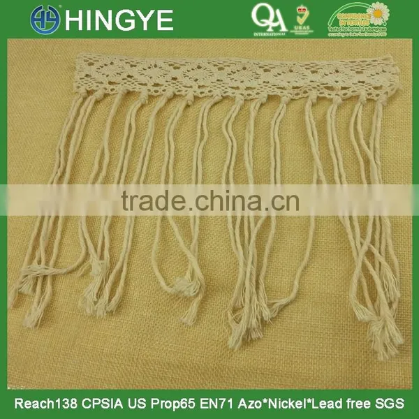 New Arrival off White 100% Cotton Tassel Fringe for Dress H1545 photo-2