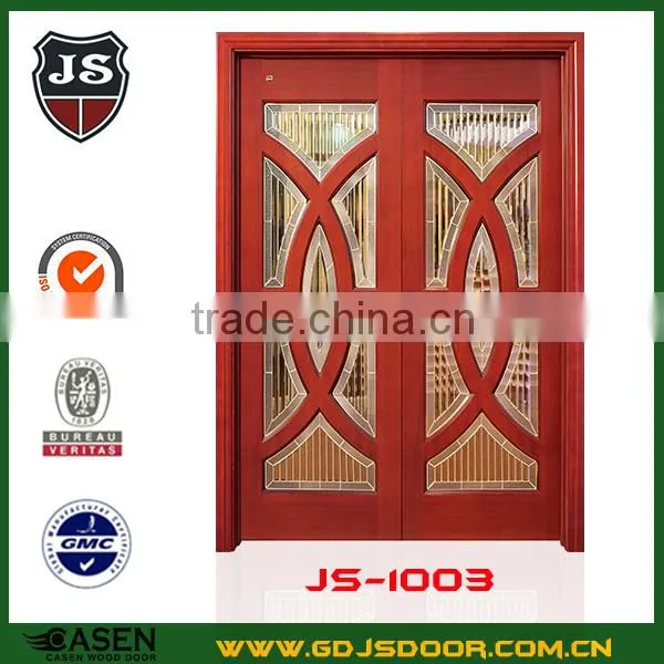 Chinese Curving Classic Wooden Glass Door photo-2