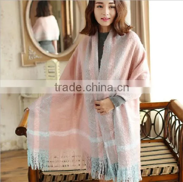 Custom Made Cotton Voile Big Suqare Shawl Scarf for Ladies photo-3