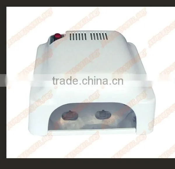 ON Sale $7.6!!Nail Dryer , 36W 220V Gel Curing Nail Art UV Lamp(EU Plug) With 4pcs 9W 365nm Bulb,wholesale,