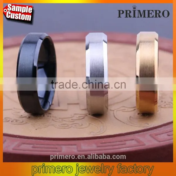 6MM Titanium Band Brushed Wedding Stainless Steel Solid Ring Men Women