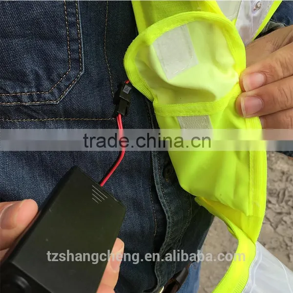 Reflectice V Shape Flashing LED Safety Vest for Security Traffic photo-3