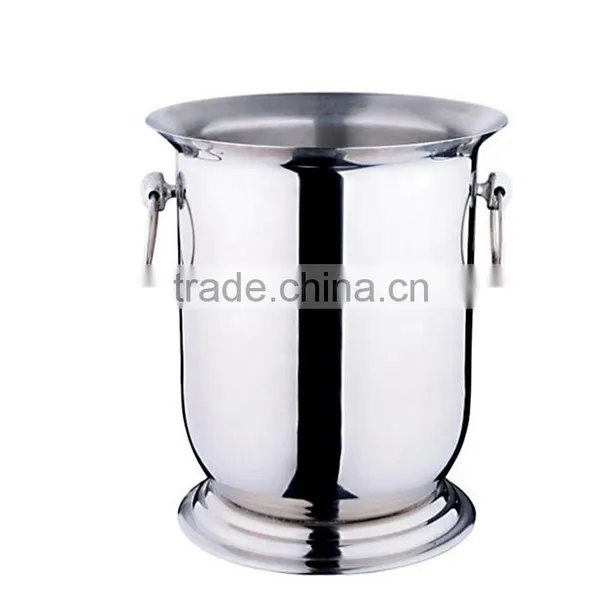 Double Wall Handle Champagne Bucket Cooler Beer Ice Bucket With Leak Mesh and Tong photo-6