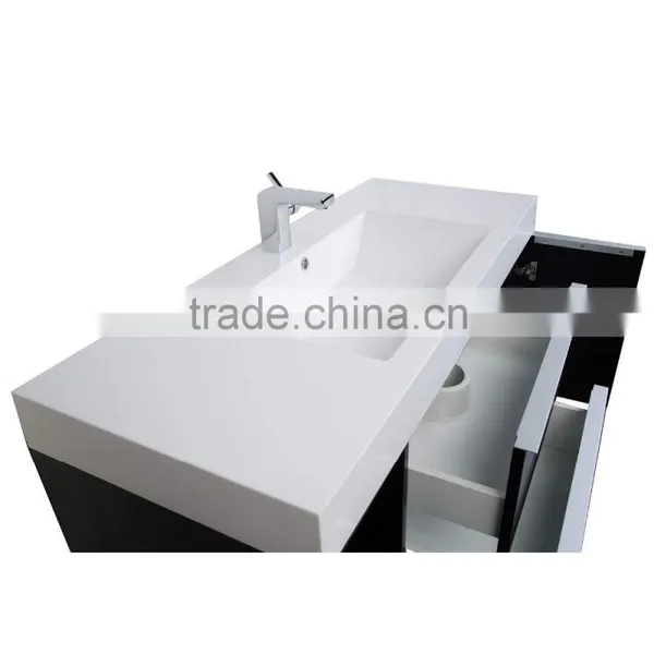 Elegant Modern Single Sink MDF Bathroom Vanity photo-3