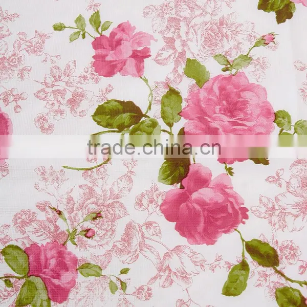 PVC/PEVA Tablecloth With Lace Border & Flannel Backing, Waterproof & Oilproof photo-4