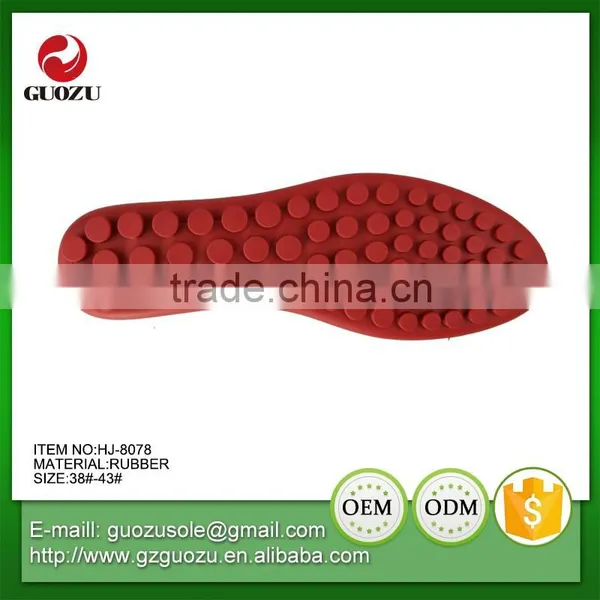 Soft and Flexable Red Color Rubber Outsoles photo-4