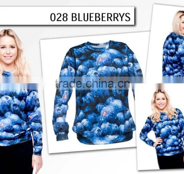 Galaxy Hot Blueberry High Quality 3d Digital Print Fullprint Crewneck Sweatshirt Spring Autumn Unisex Custom Oversized Pullover photo-4
