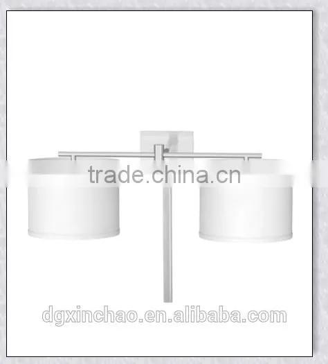 UL List Hotel Guest Room Double Wall Sconce/Light With Glass Shade And UL Lis