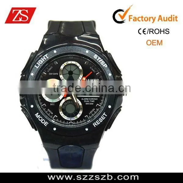 2014 Hot Digital Watch Analog Summer Diver Mens Digital Sport Watch for Men