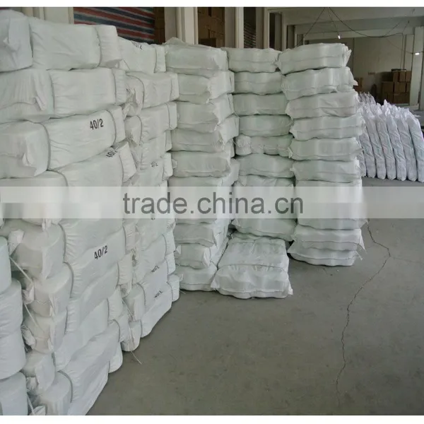 40/2 Raw White Sewing Use China Polyester Spun Yarn photo-2