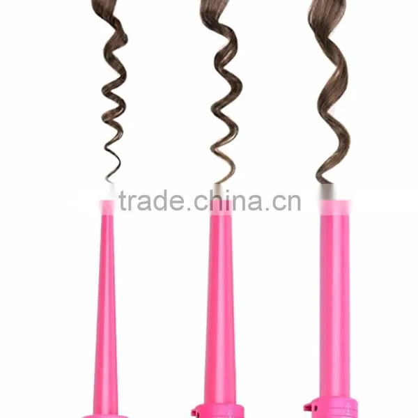 Factory OEM Professional LCD Display Digital Hair Wand Curling Iron photo-4